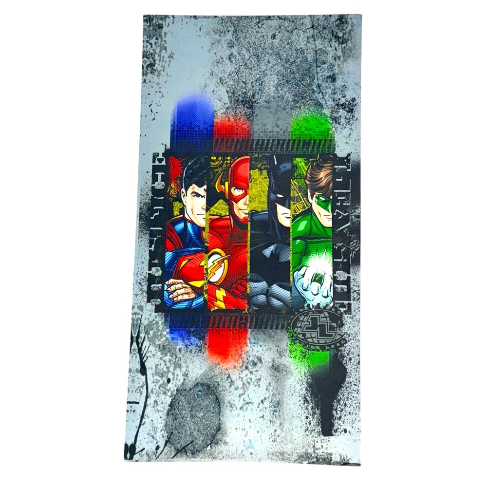 Justice League Superhero Canvas Print 12x24